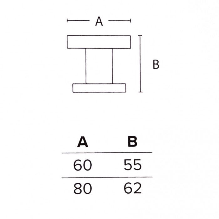 Μπούλ εξώθυρας Convex σειρά 697 Ø60mm σε Ματ Νίκελ