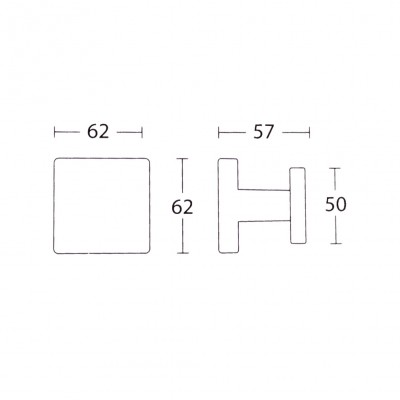 Μπούλ εξώθυρας Convex σειρά 785P-62 σε Ματ Μαύρο