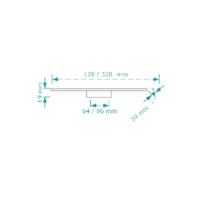 Λαβή επίπλου Cebi 2914/96 Inox matt