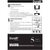 Νεροχύτης Συνθετικός Duralit KS105-450 (100x50) Concrete