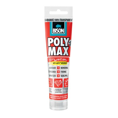 Κόλλα γενικής χρήσης διάφανη Polymax Crystal express 115gr