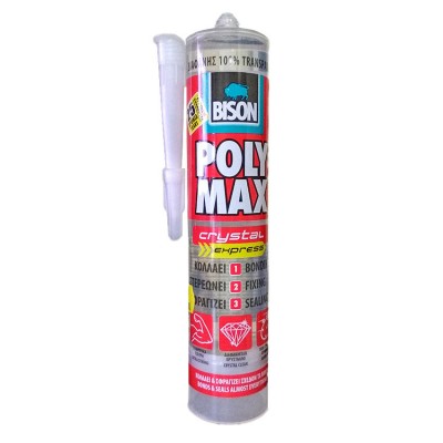 Κόλλα γενικής χρήσης διάφανη Polymax Crystal express 280ml