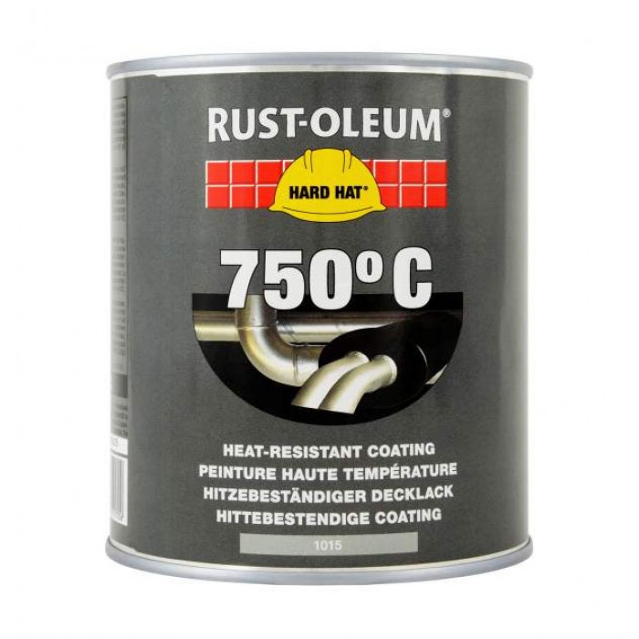 Χρώμα θερμοκρασίας εως και 750 C HEAT-RESISTANT-PAINT RUST-OLEUM Ασημί 1015 750ml