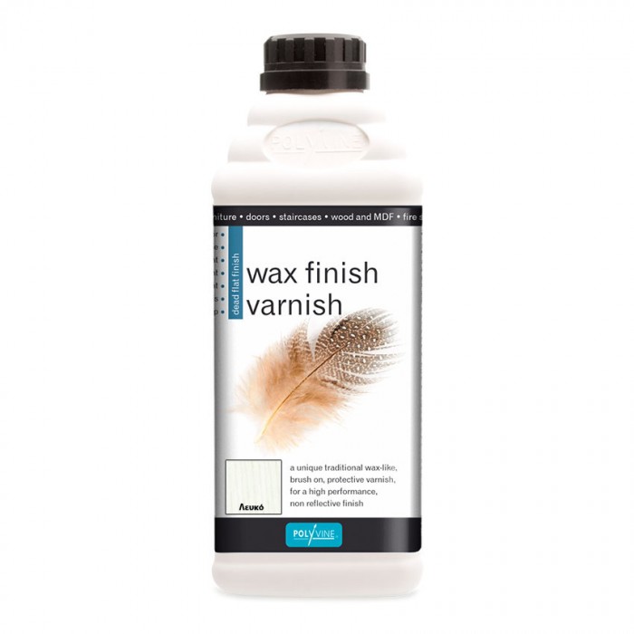 Βερνίκι νερού με χρώμα Wax Finish Varnish POLYVINE φινίρισμα κεριού 500ml White