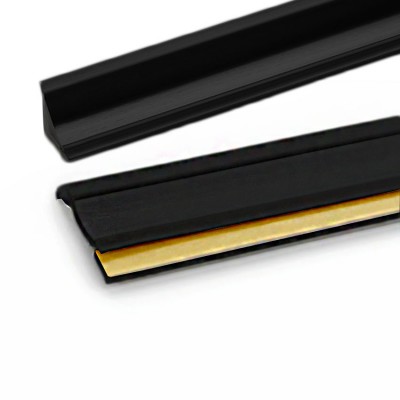 Αρμοκάλυπτο Πάγκου Πλαστικό Rehau Slim-Line Σε ΧρώμαΜαύρο - Πώληση με το Μέτρο