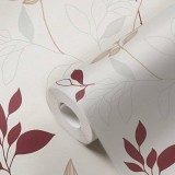 Ταπετσαρία Τοίχου 0.53x10.05m A.S. Création Casual Living «Floral, Cream, Red» 249739