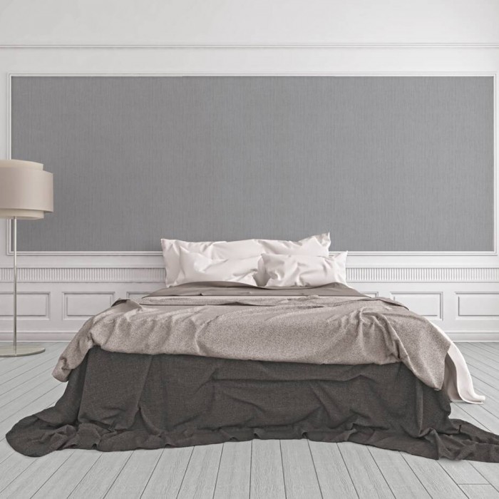 Ταπετσαρία Τοίχου 0.53x10.05m A.S. Création Casual Living «Uni, Grey, Metallic» 344328