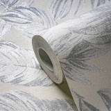 Ταπετσαρία Τοίχου 0.53x10.05m A.S. Création Casual Living «Floral, Grey, Metallic, Silver, White» 393403