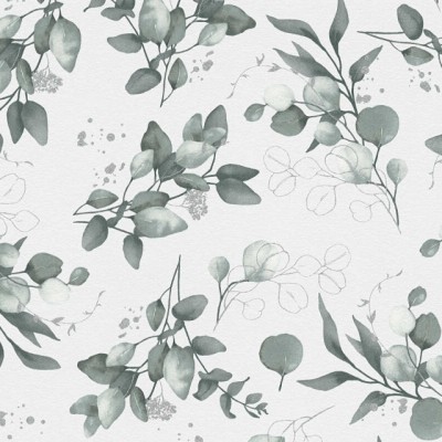 Tαπετσαρία Τοίχου A.S. Creation «Pure Elegance» 0.53x10.05m «Floral, Green, Grey, Silver, White» 397682