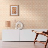 Ταπετσαρία Τοίχου 0.53x8.5m A.S. Création Retro Chic «Graphics, Beige, Cream, White» 395345