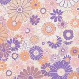 Ταπετσαρία Τοίχου 0.53x8.5m A.S. Création Retro Chic «Floral, Orange, Pink, Purple» 395351