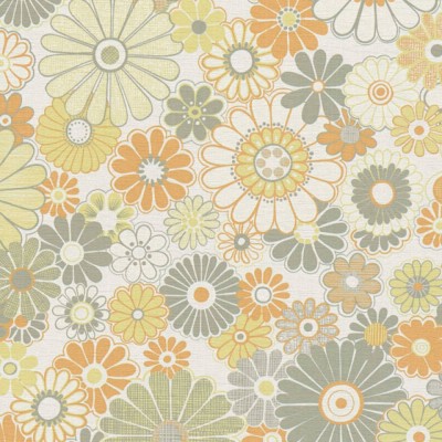 Ταπετσαρία Τοίχου 0.53x8.5m A.S. Création Retro Chic «Floral, Cream, Green, Orange» 395353