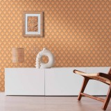 Ταπετσαρία Τοίχου 0.53x8.5m A.S. Création Retro Chic «Graphics, Brown, Orange, Yellow» 395384