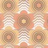 Ταπετσαρία Τοίχου 0.53x8.5m A.S. Création Retro Chic «Floral, Brown, Orange, Yellow» 395393