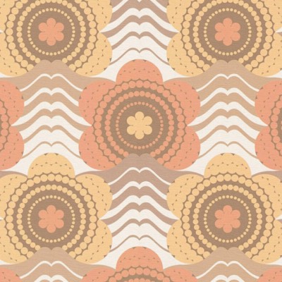 Ταπετσαρία Τοίχου 0.53x8.5m A.S. Création Retro Chic «Floral, Brown, Orange, Yellow» 395393