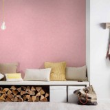 Ταπετσαρία Τοίχου 0.53x10.05m A.S. Création by «Livingwalls» Styleguide Colours 2024 «Uni, Pink» 367208