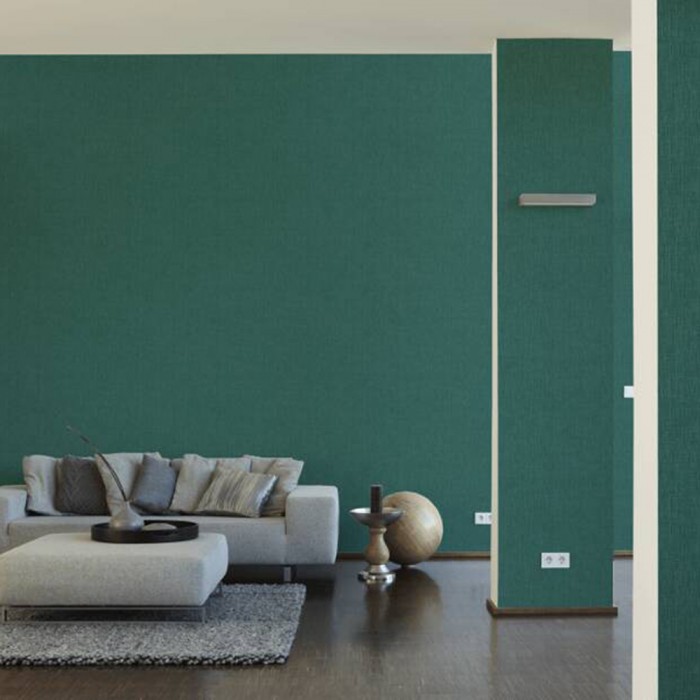 Ταπετσαρία Τοίχου 0.53x10.05m A.S. Création by «Architects Paper» Styleguide Colours 2024 «Uni, Green, Metallic» 369771