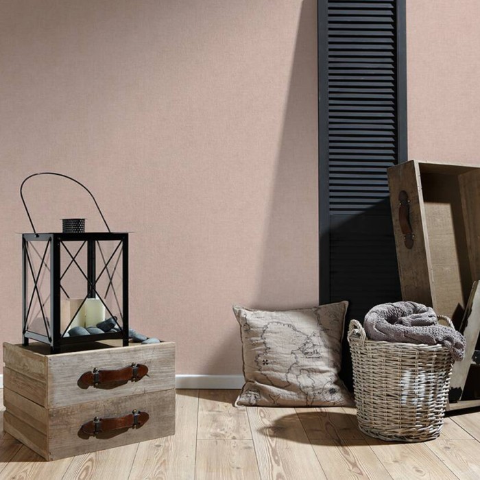 Ταπετσαρία Τοίχου 0.53x10.05m A.S. Création by «Livingwalls» Styleguide Colours 2024 «Uni, Pink» 374301