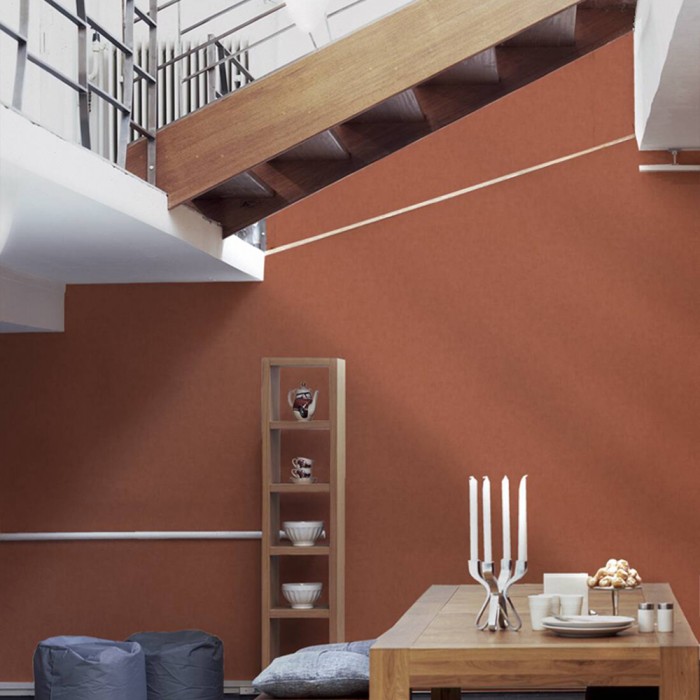 Ταπετσαρία Τοίχου 0.53x10.05m A.S. Création by «Private Walls» Styleguide Colours 2024 «Uni, Orange» 375367