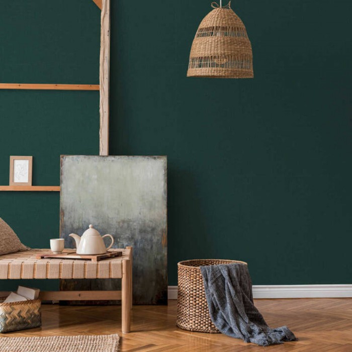 Ταπετσαρία Τοίχου 0.53x10.05m A.S. Création by «Livingwalls» Styleguide Colours 2024 «Uni, Green» 379533