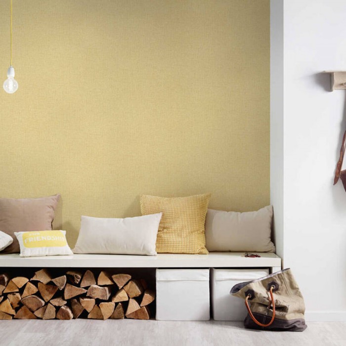 Ταπετσαρία Τοίχου Styleguide Colours 2024 A.S. Création by «Livingwalls» «Uni, Cream, Yellow» 385288