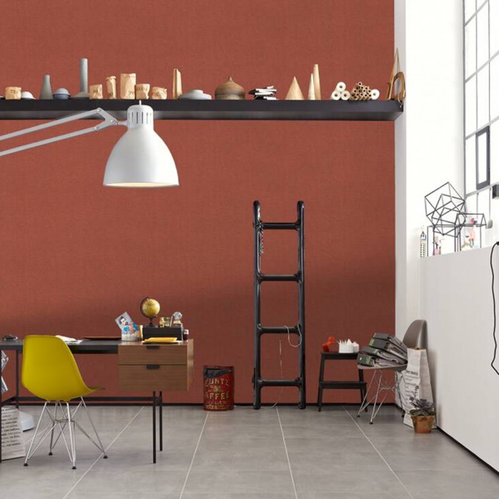 Ταπετσαρία Τοίχου 0.53x10.05m A.S. Création by «Livingwalls» Styleguide Colours 2024 «Uni, Orange, Red» 385291