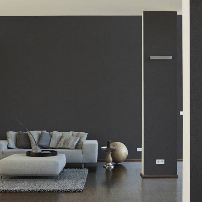 Ταπετσαρία Τοίχου 0.53x10.05m A.S. Création by «Livingwalls» Styleguide Colours 2024 «Uni, Black, Grey» 385293