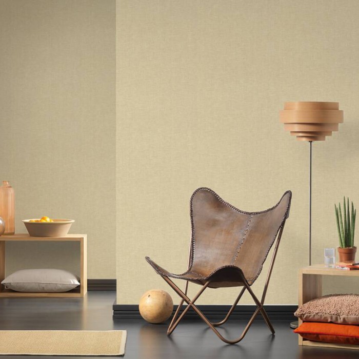 Ταπετσαρία Τοίχου Styleguide Colours 2024 A.S. Création by «Livingwalls» «Uni, Beige, Yellow» 386134