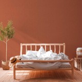 Ταπετσαρία Τοίχου 0.53x10.05m A.S. Création by «Livingwalls» Styleguide Colours 2024 «Uni, Red» 386137