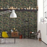 Ταπετσαρία Τοίχου 0.53x10.05m A.S. Création by «Livingwalls» Styleguide Jung 2024 «Floral, Colourful, Green» 379902