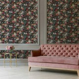 Ταπετσαρία Τοίχου 0.53x10.05m A.S. Création by «Livingwalls» Styleguide Jung 2024 «Baroque, Floral, Colourful, Grey, Orange» 380951