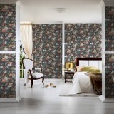 Ταπετσαρία Τοίχου 0.53x10.05m A.S. Création by «Livingwalls» Styleguide Jung 2024 «Baroque, Floral, Colourful, Grey, Orange» 380951