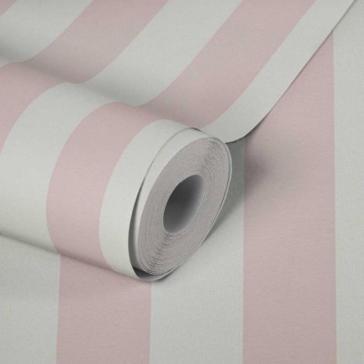 Ταπετσαρία Τοίχου 0.53x10.05m A.S. Création by «Livingwalls» Styleguide Jung 2024 «Stripes, Pink, White» 381013