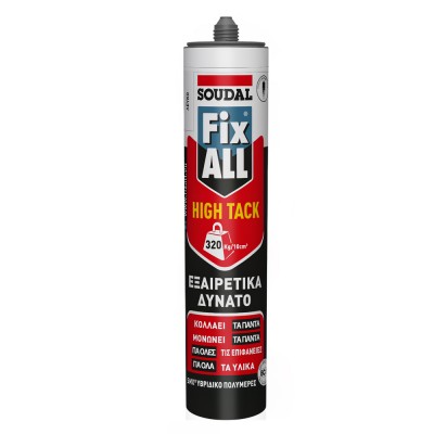 Σφραγιστικό συγκολλητικό 290ml Λευκό Soudal Fix all High-Tack