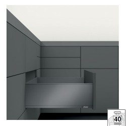 Μεταλλικό συρτάρι BLUM Legrabox -C- 19.3cm Βάθος 50cm με ενσωματωμένο φρένο και TIP ON σε χρώμα Ανθρακί