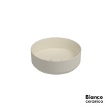 Νιπτήρας Μπάνιου Επιτραπέζιος Φ36 Bianco Ceramica 33036-311 Ivory Matt