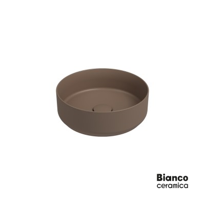 Νιπτήρας Μπάνιου Επιτραπέζιος Φ36 Bianco Ceramica 33036-530 Taupe Matt