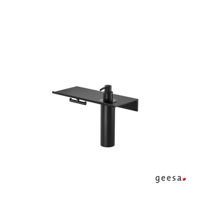 Εταζέρα 28 cm με Διανομέα 200ml της Σειράς Leev Geesa 8216/28-400 Black Matt