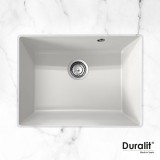 Νεροχύτης Συνθετικός Υποκαθήμενος 60x50 Duralit White KZ060U-300 White