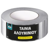 Αυτοκόλλητη Ταινία Αλουμινίου Γκρι 50mmx20m Bison 7000803