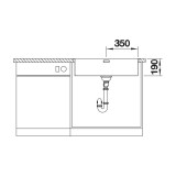 Ανοξείδωτος Νεροχύτης 76x51cm BLANCO σειρά CLARON 700 IF/A Durinox 523394