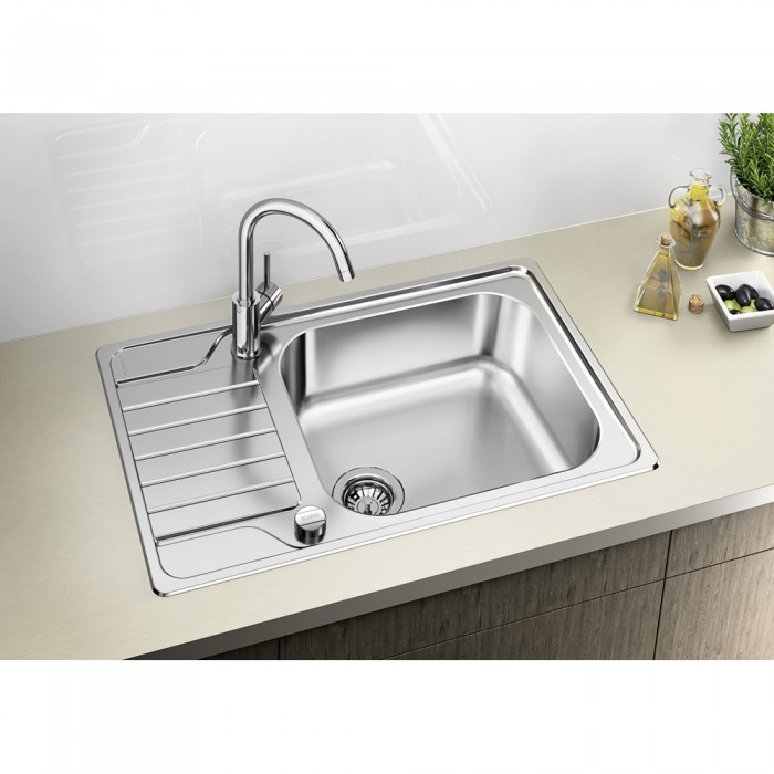 Ανοξείδωτος Νεροχύτης 78x50cm BLANCO σειρά DINAS XL 6 S COMPACT Brushed Finish 525121