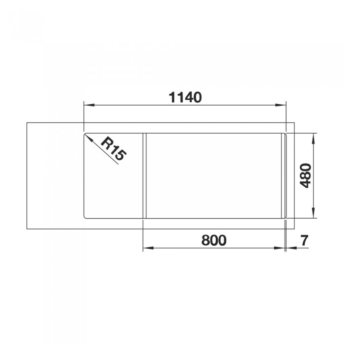 Ανοξείδωτος Νεροχύτης 116x50cm BLANCO σειρά LEMIS 8 S-IF Brushed Finish 523036