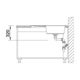Νεροχύτης Γρανίτη 83x83cm BLANCO SILGRANIT σειρά METRA 9 Ε Soft White 526801