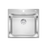 Ανοξείδωτος Νεροχύτης PUSHCONTROL 54x50cm BLANCO σειρά SOLIS 500-IF/A Brushed Finish 526124