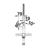 Μπαταρία Κουζίνας BLANCO σειρά CATRIS-S Chrome 521476