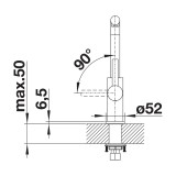 Μπαταρία Κουζίνας BLANCO σειρά LANORA Stainless Steel 523122