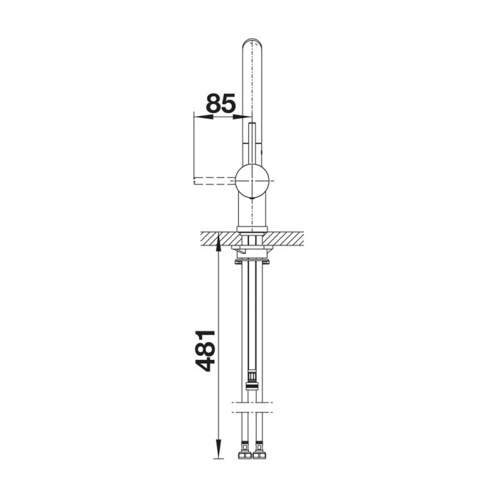 Μπαταρία Κουζίνας με Ντουζ BLANCO σειρά LINUS-S VARIO Chrome 518406