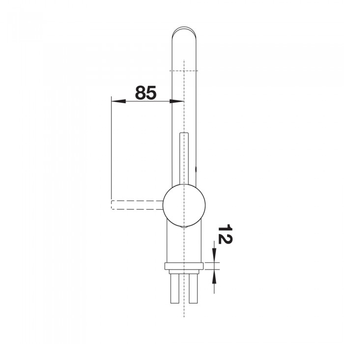 Μπαταρία Κουζίνας Σπαστή με Ντουζ BLANCO σειρά LINUS-S-F Chrome 514023