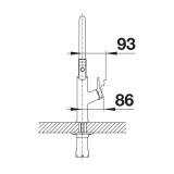 Μπαταρία Κουζίνας με Ντουζ BLANCO σειρά SOLENTA-S PVD Steel 522405